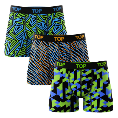 TOP V25-BOXER ALGODÓN HOMBRE PACK 3 208AP3NV24 C1 VARIOS1