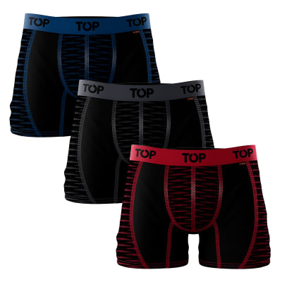 TOP V25-BOXER MEDIO COBRE HOMBRE PACK 3 208MCCP3 C4 NEGRO1