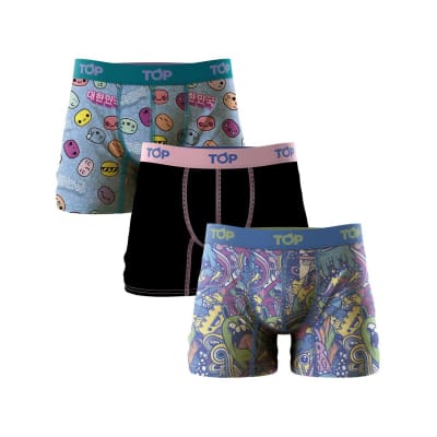TOP-BOXER DE HOMBRE PACK 3 K-POP ENERGY (208P3NAV23) 208P3NAV23C5 VARIOS COLORES1