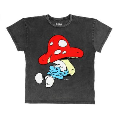 SPORT ZONE - POLERA M/C PITUFOS PTAISS23004 ACERO1