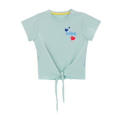 SPORT ZONE -POLERA M/C PITUFOS PTIISS23005 CELESTE2