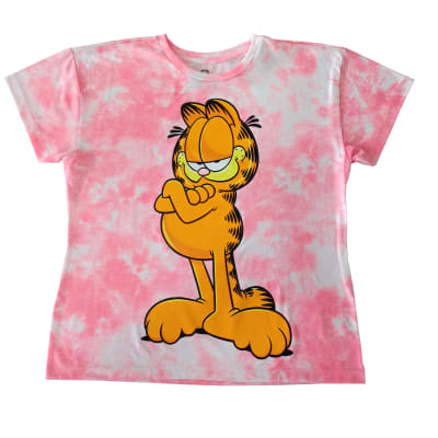POLERA MUJER M/C SPORT ZONE GARFIELD NKAISS23042 ROSADO1