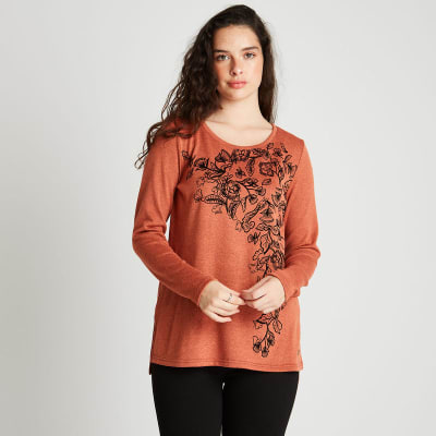 LORENZO DI PONTTI I24-POLERA MUJER CAMANT 254103 NARANJO2