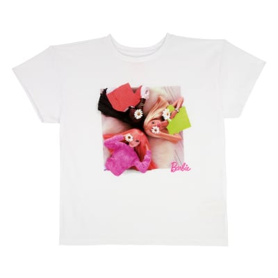 SPORT ZONE -POLERA M/C BARBIE BBAISS23001 BLANCO1