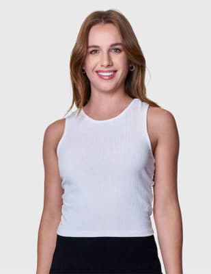 BAZIANI-CROP TOP ALGODÓN MUJER 30031 BLANCO1