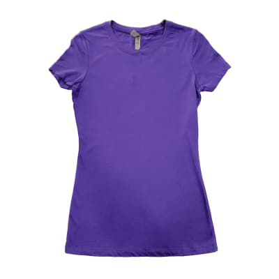 POLERA DAMA M/C PURPURA