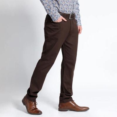 KOTTING-PANTALON CANVAS 5 BOLSILLOS SLIM FIT KTI320600N CAFÉ OSCURO2