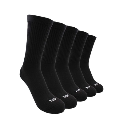 TOP V25-CALCETIN LARGO HOMBRE PACK 5 610SPP5 C2 NEGRO1