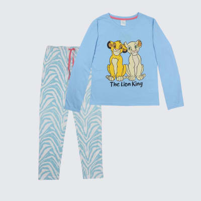 Pijama Niña  Ll Teena Simba Y Nala Disney Clasicos 301368tcl Celeste1