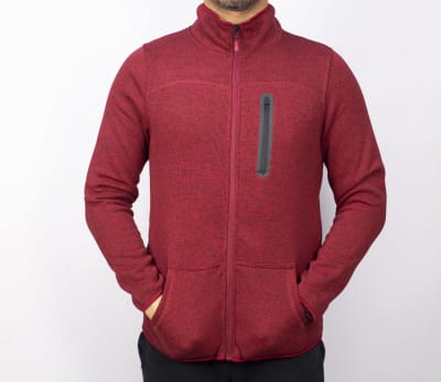 KOTTING-POLAR TEJIDO FULL ZIPER KT1316600N ROJO OSCURO(057)1