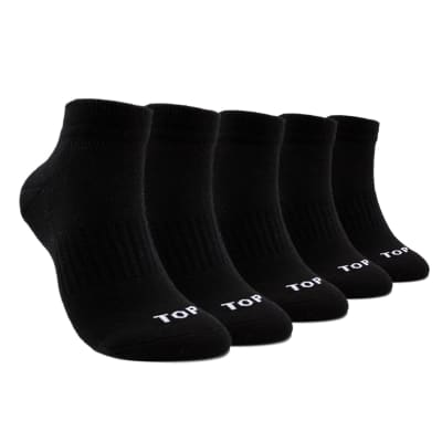 TOP V25-CALCETIN CORTO HOMBRE PACK 5 600SPP5 C2 NEGRO1