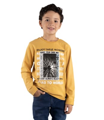 LIMONADA-POLERA MANGA LARGA NIÑO 78330 MOSTAZA