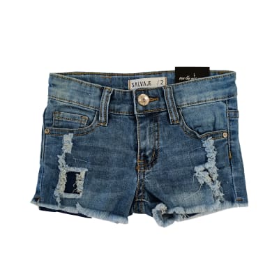 SHORT DE NIÑA SALVAJE XJA-7879 AZUL CLARO1