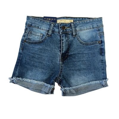 SHORT MUJER FLAWER 21 XJQ-8977 AZUL1