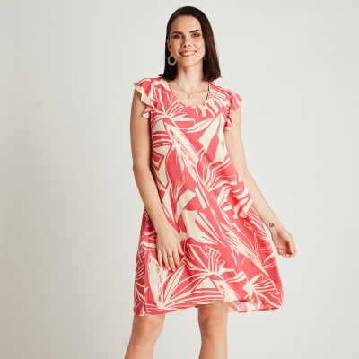 LORENZO DI PONTTI V25-VESTIDO CORTO MUJER 905146 CORAL1