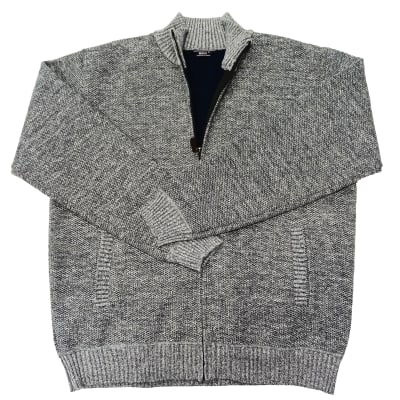 SWEATER FULL CIERRE SANCHA-H78 GRIS MELANGE1