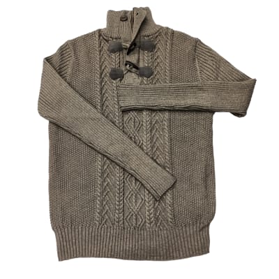 TEJIDO HOMBRE TRENZADO M/CIERRE L-1131 CAFÉ1