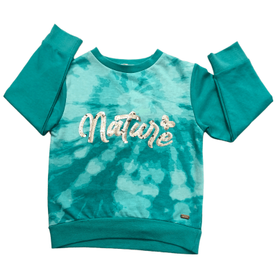 POLERON NIÑA NATURE V23MPOL-15G TURQUESA1