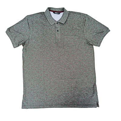 POLERA PIQUE M/C BORDADO SANPOL-H23 GREY MELANGE1