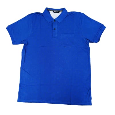 POLERA PIQUE M/C BORDADO SANPOL -H23 ROYAL1