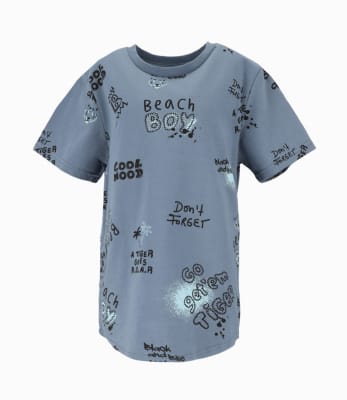 LIMONADA & BLACK AND BLUE V25-POLERA M/C NIÑO B110212506583 AZUL1