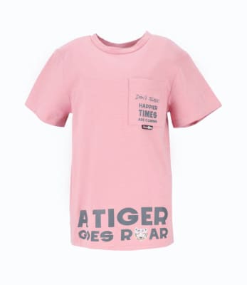 LIMONADA & BLACK AND BLUE V25-POLERA M/C NIÑO B110212507023 ROSADO1