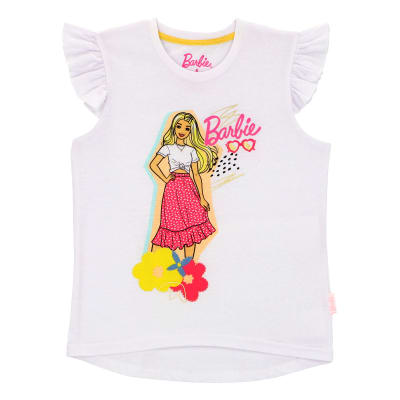 POLERA MANGA CORTA SPORT ZONE  BARBIE BBIISS23004 BLANCO1
