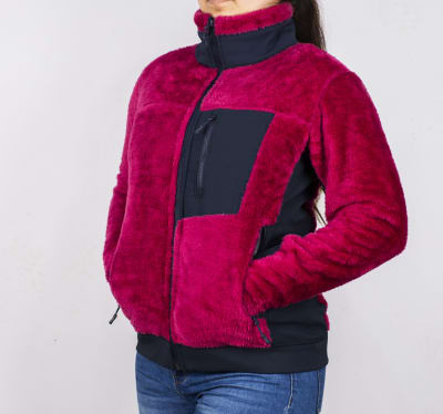 SAN GIOVANNI-CHAQUETA PLUSH MUJER SANPUL-M74 FUCSIA1