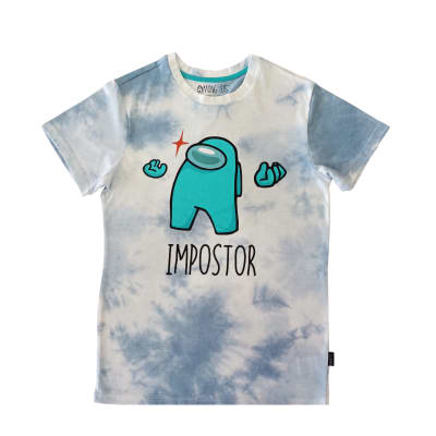 POLERA MANGA CORTA SPORT ZONE  AMONG US  AMTISS23001  ACID WASH1