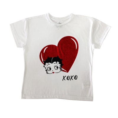 SPORT ZONE- POLERA MANGA CORTA BETTY BOOP BTAISS23002 BLANCO1