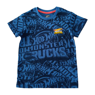 POLERA NIÑO M/C SPORT ZONE HOTWHEELS HWIISS23013 AZUL2