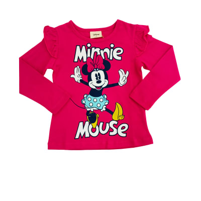 Tbc- Polera M/L Niña Fashion Niña Minnie Vuelos 804215reg Guinda1
