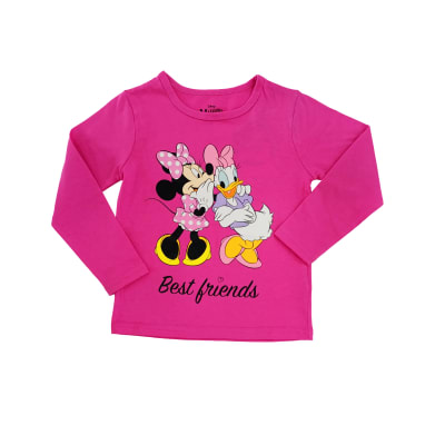 Tbc- Polera M/L Básico Niña Friends Minnie 805487reg Rosado1