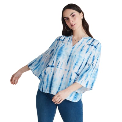 BLUSA MUJER LORENZO DI PONTTI 200008 AZUL1