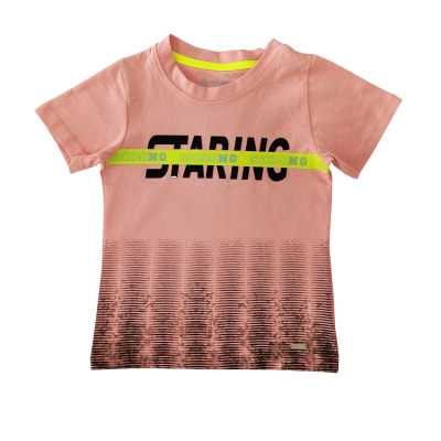 Polera M/C Niño Staring V22H20342G Exception Salmon1