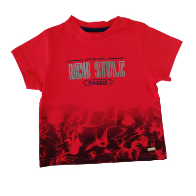 POLERA BEBO M/C STYLE V23B23125 ROJO1