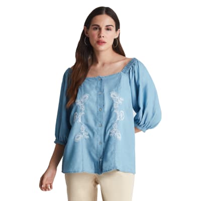  BLUSA MUJER LORENZO DI PONTTI 201142 INDIGO1