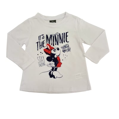 Tbc- Polera M/L Niña Fashion Da Stay Cute Minnie 805515reg Blanco1
