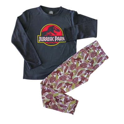Tbc-Pijama Niño Ll Teno Logo Jurassic World 301466wlm Negro1