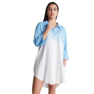 BLUSA MUJER LORENZO DI PONTTI 201181 CELESTE1