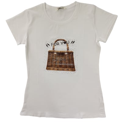 POLERA MUJER KB-3386  JUVENIL BLANCO