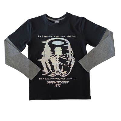Tbc-Polera M/L Teeno Casco Star Wars 805794tre Negro1