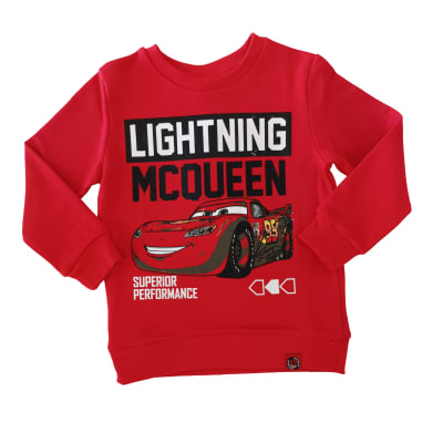 Tbc-Polerón Niño Rayo Mcqueen Lighthing Cars 901106reg Rojo1