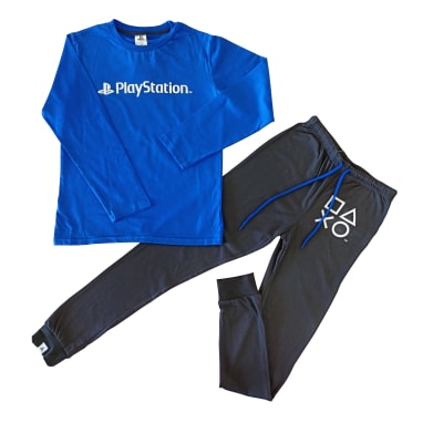 Tbc- Pijama Niño Ll Teeno Logo Azul Play Station 301373hit1