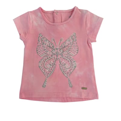 POLERA BEBA M/C TIE DYE V23B20133 ROSADO1
