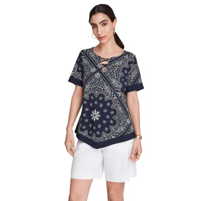 POLERA MUJER 101073 AZUL - LORENZO DI PONTTI1