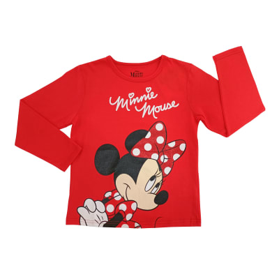 Tbc- Polera M/L Básica Niña Happy Minnie 805486reg Rojo1