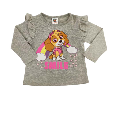 Tbc- Polera M/L Niña Da Vuelos Paw Patrol 805895tre Gris2