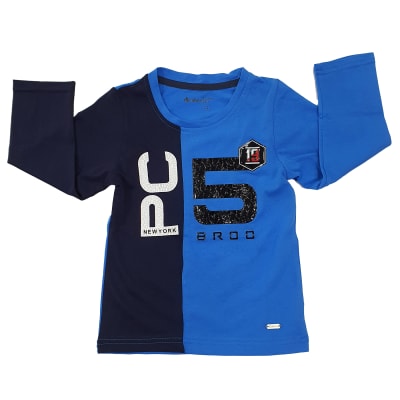 POLERA M/L NIÑO 5 BRO I22HTS-61G AZUL TALLA 10 A 161