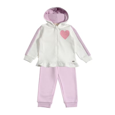 EXCEPTION I24-BUZO FRANELA CORAZON BEBA I24BU-92 BLANCO1